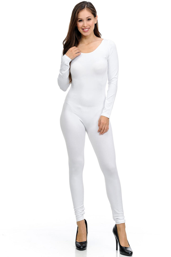 Wholesale Basic Full Nylon Spandex Jumpsuit