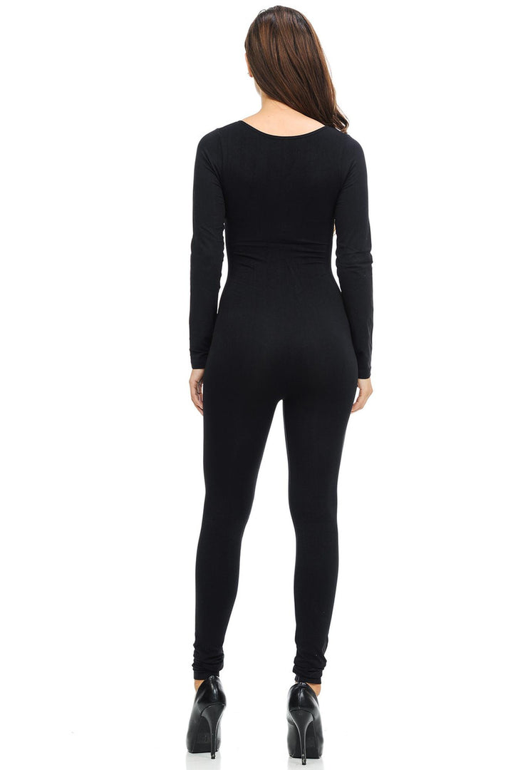 Wholesale Basic Full Nylon Spandex Jumpsuit
