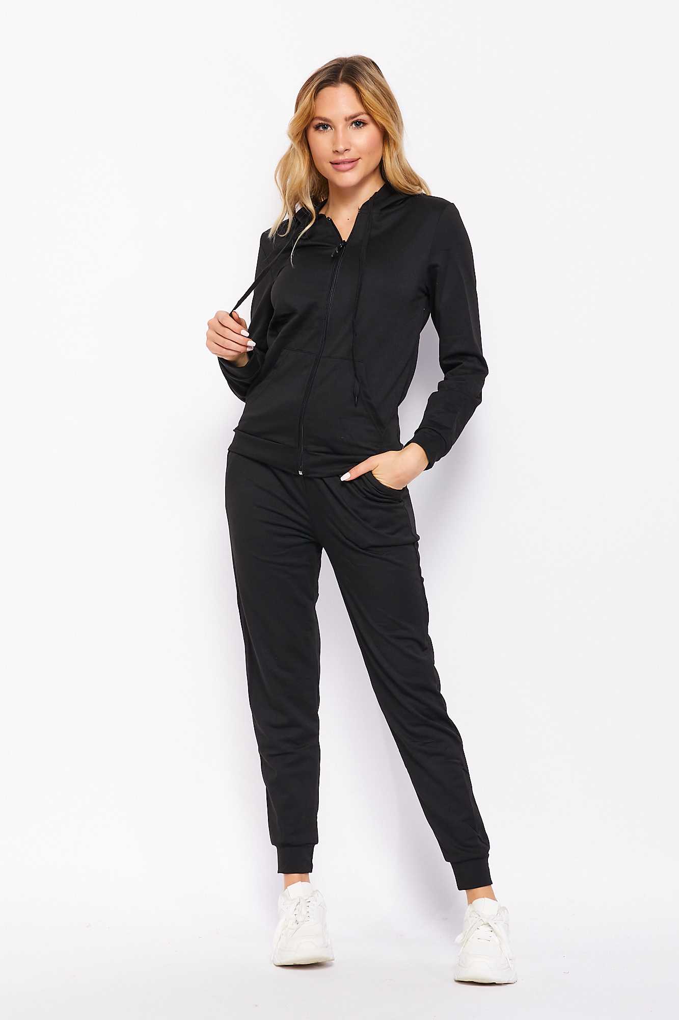 Wholesale 2 Piece French Terry Joggers and Hoodie Set