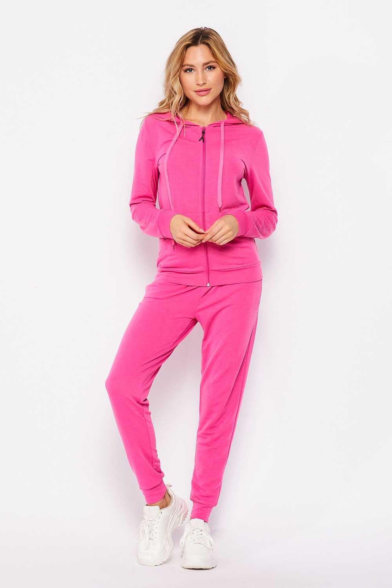 Wholesale 2 Piece French Terry Joggers and Hoodie Set