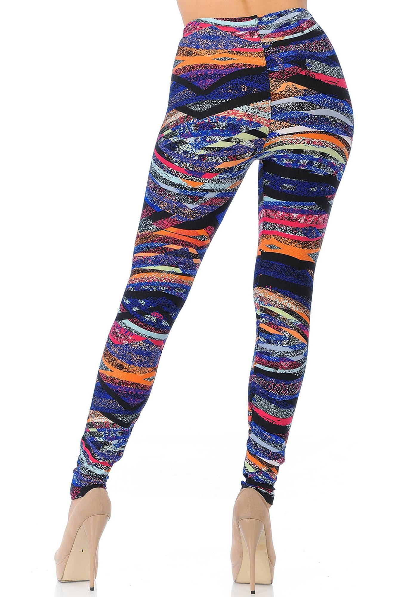 Wholesale Buttery Smooth Colorful Bands Leggings