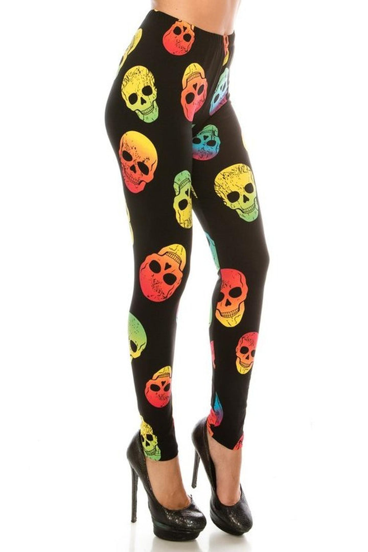 Wholesale Buttery Smooth Chroma Skull Leggings