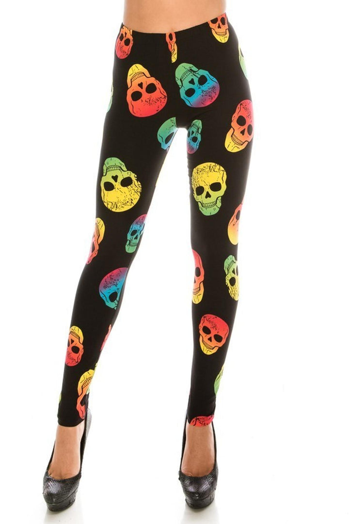 Wholesale Buttery Smooth Chroma Skull Leggings