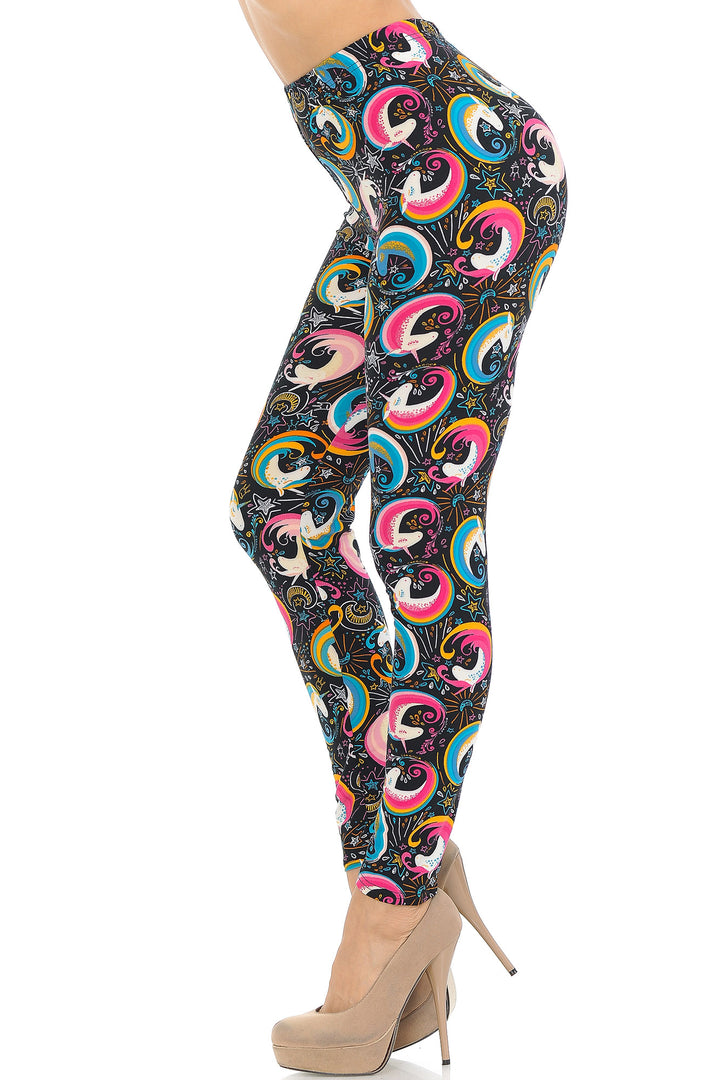 Wholesale Buttery Smooth Groovy Hip Unicorn Leggings