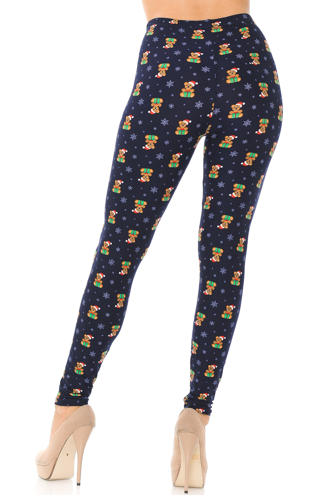 Wholesale Buttery Smooth Christmas Teddy Bears Leggings