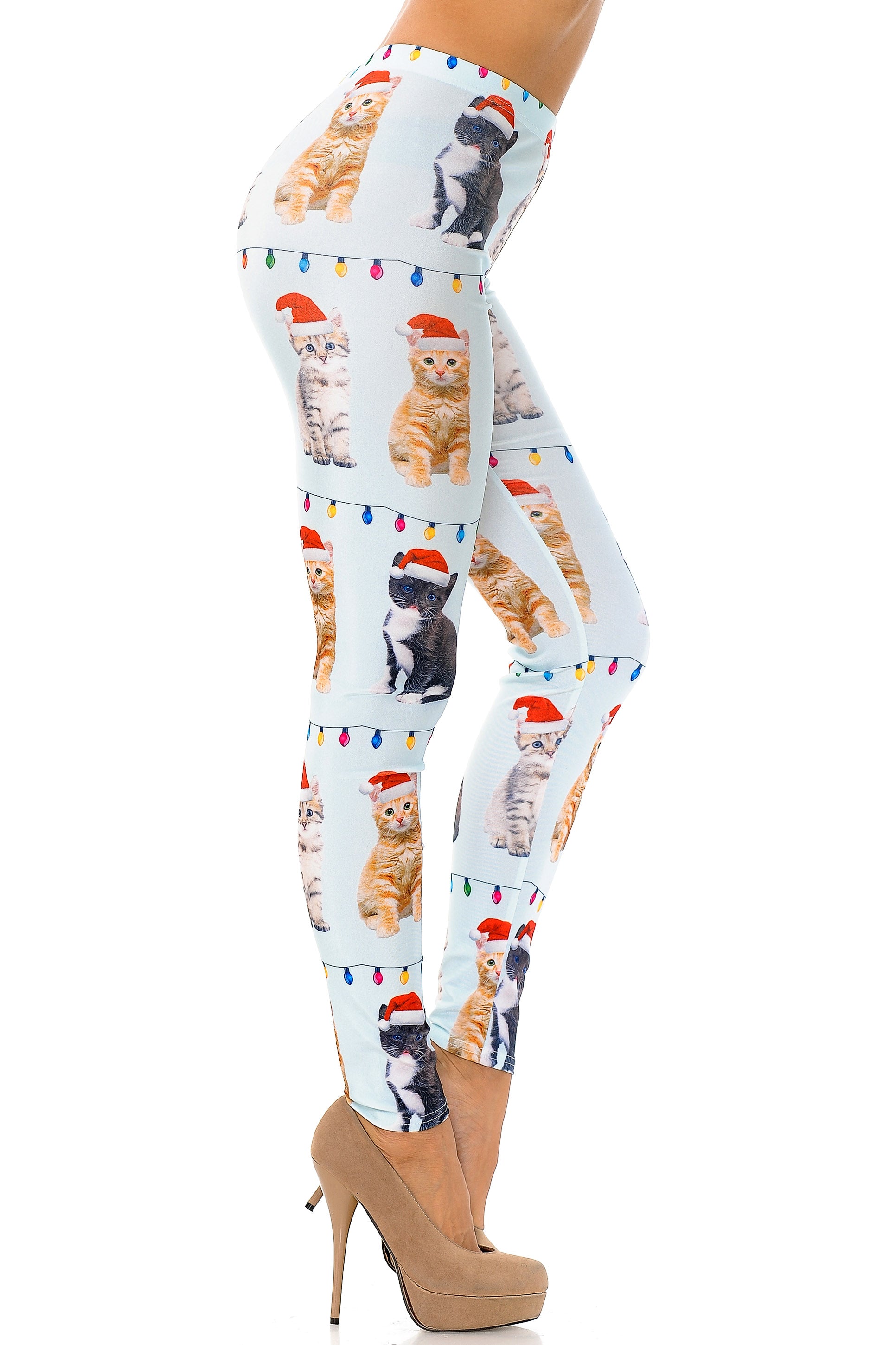 Wholesale Cats in Hats Christmas Leggings
