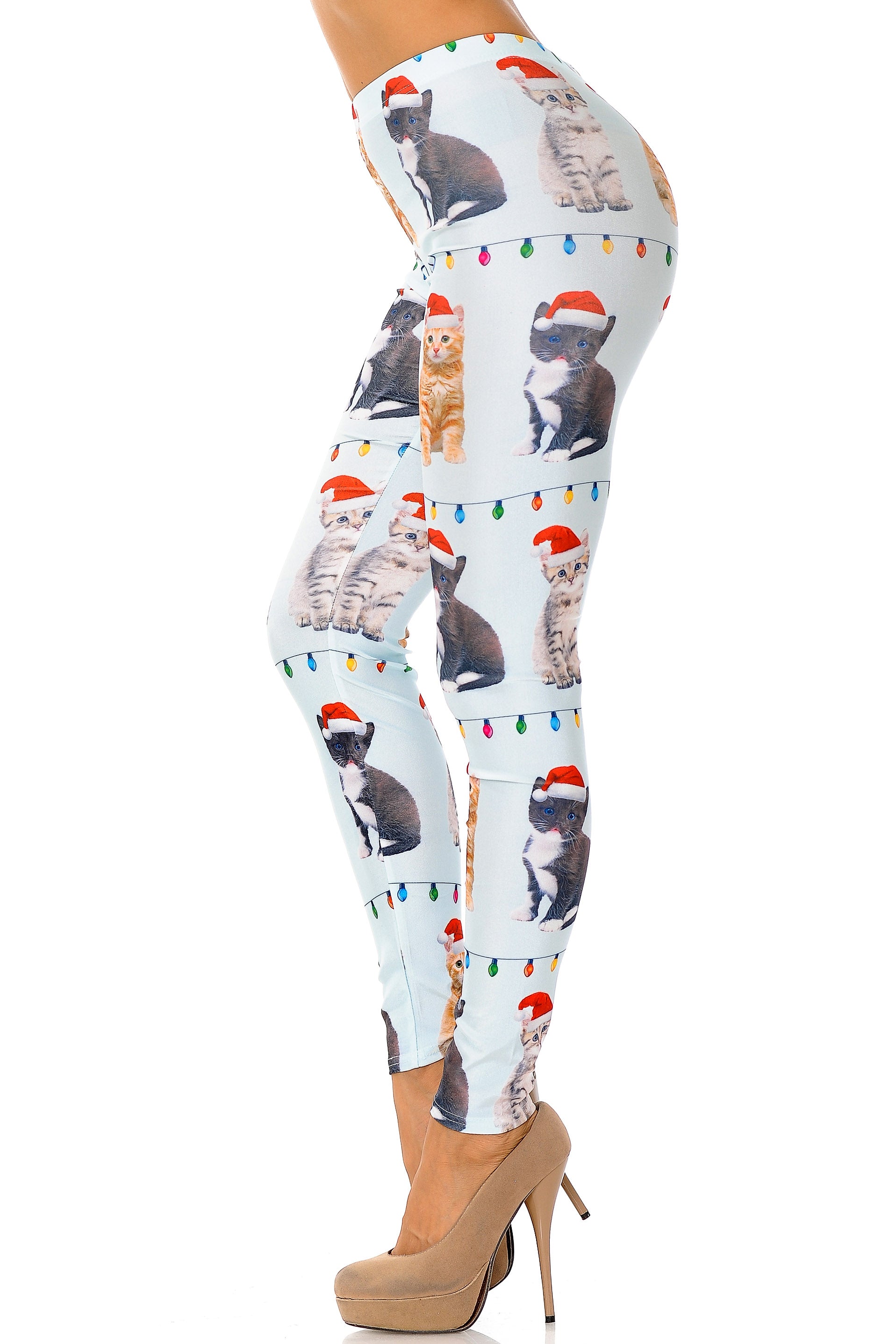 Wholesale Cats in Hats Christmas Leggings