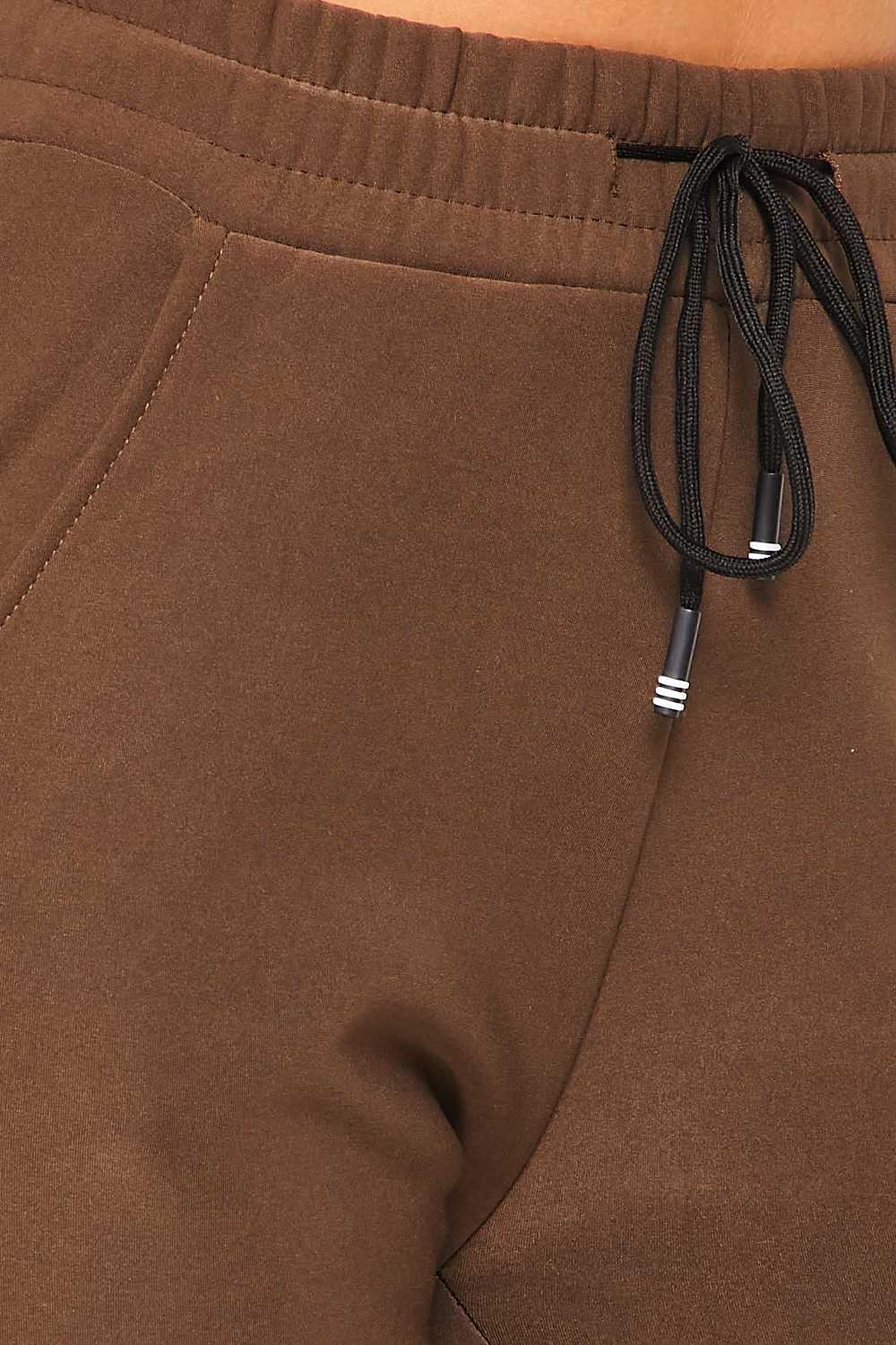 Wholesale Scuba Solid Thick Fleece Lined Jogger with Drawstring