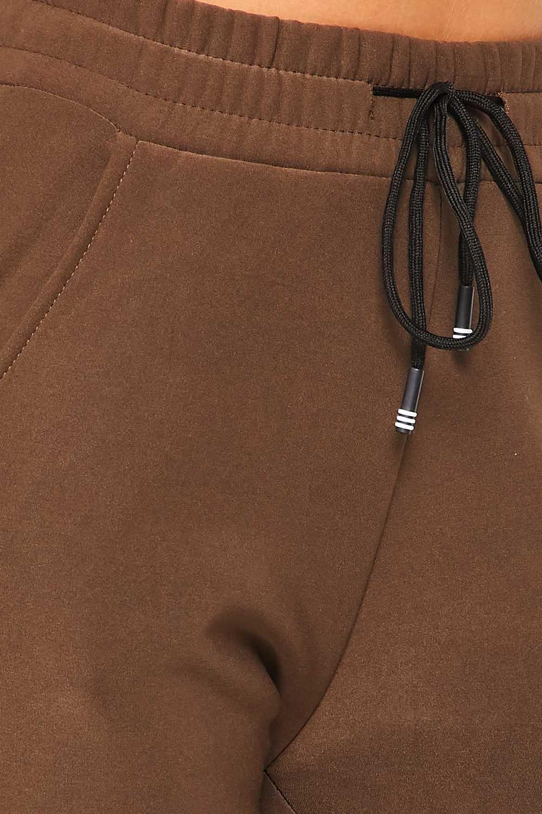 Wholesale Scuba Solid Thick Fleece Lined Jogger with Drawstring