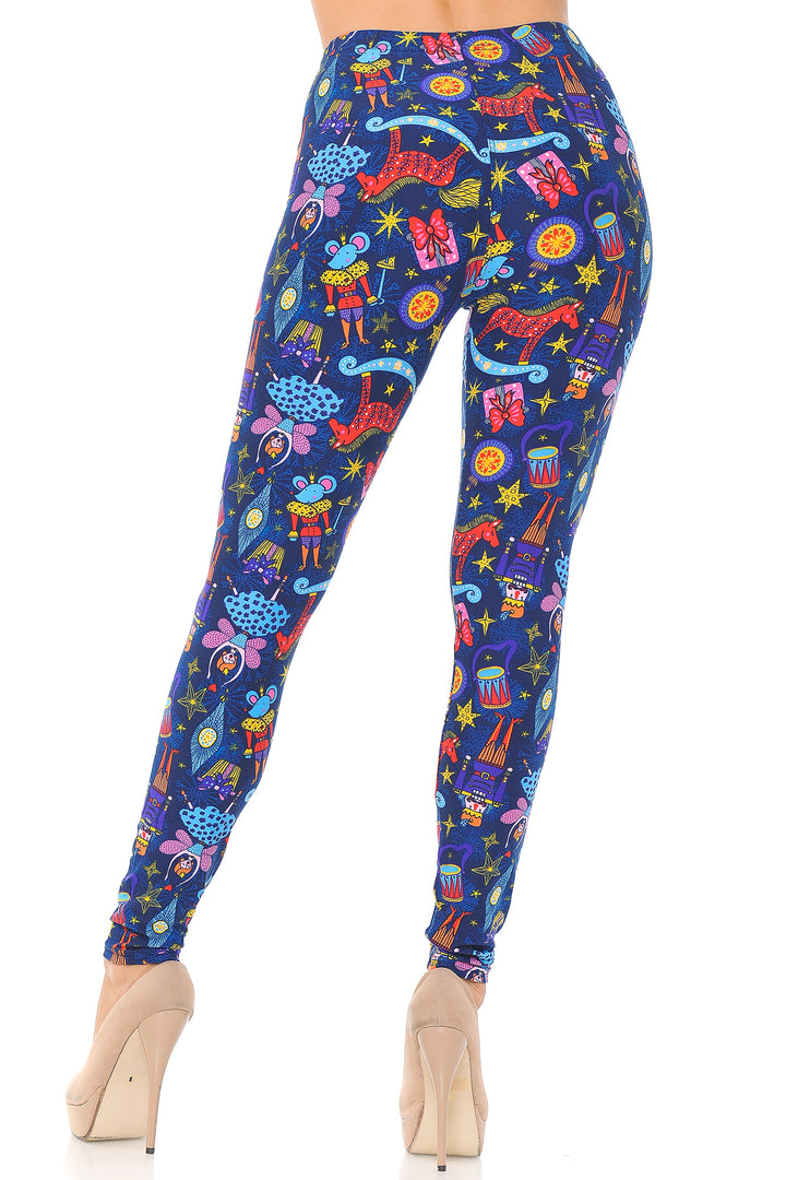 Wholesale Buttery Smooth Nutcracker Christmas Trinkets Leggings