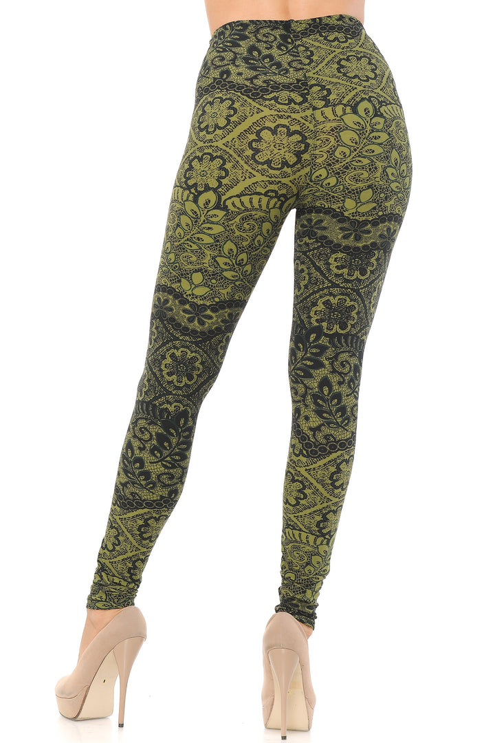 Wholesale Buttery Smooth Olive Leaf Leggings