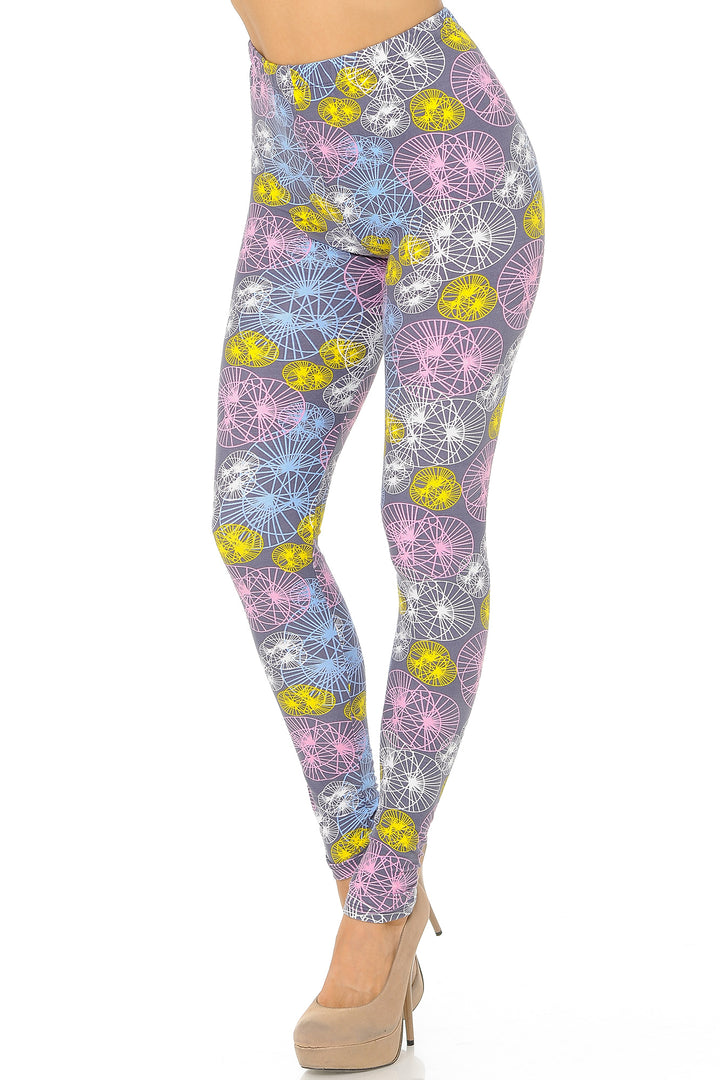 Wholesale Buttery Smooth Geometric Spindles Leggings