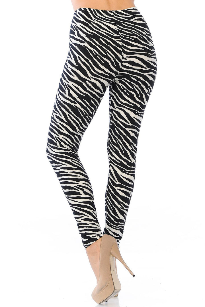 Wholesale Buttery Smooth Zebra Leggings