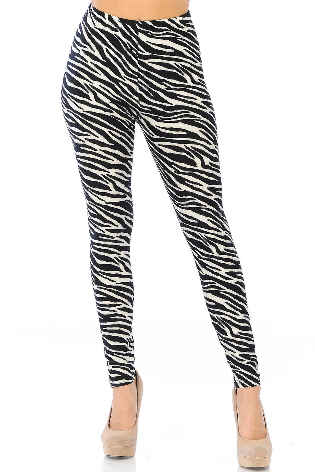Wholesale Buttery Smooth Zebra Leggings