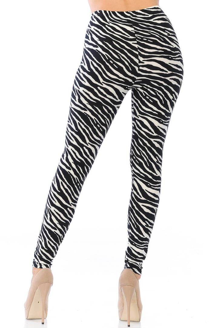 Wholesale Buttery Smooth Zebra Leggings
