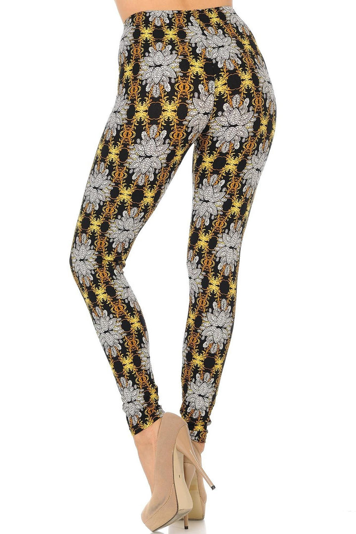 Wholesale Buttery Soft Elegant Emblem Leggings