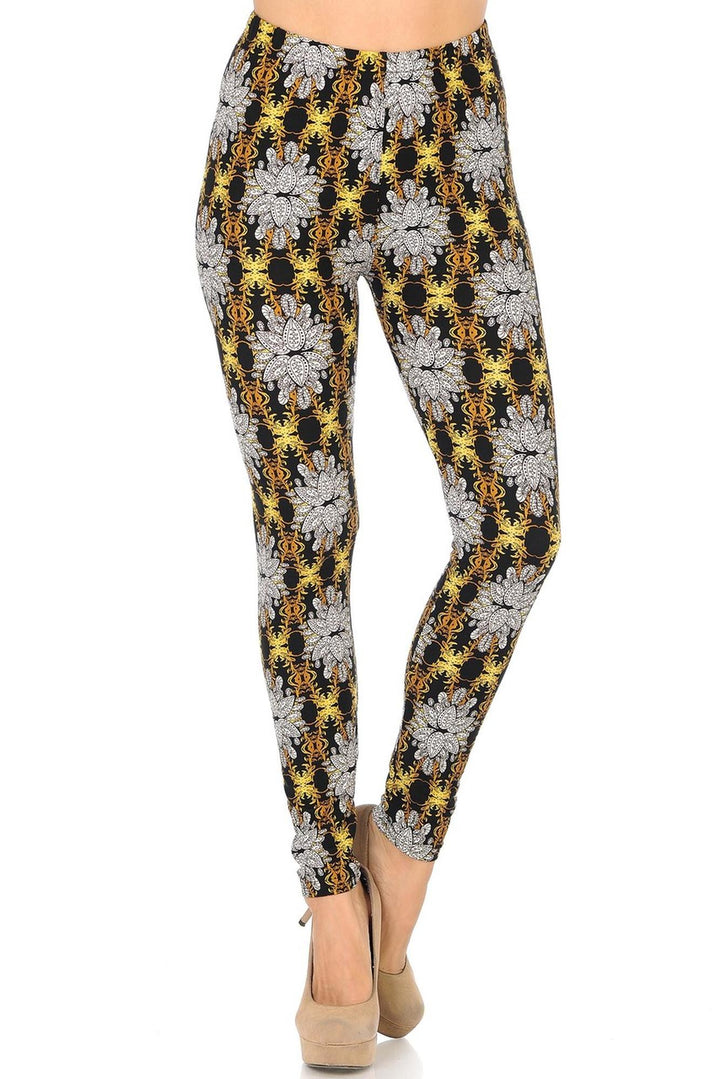 Wholesale Buttery Soft Elegant Emblem Leggings