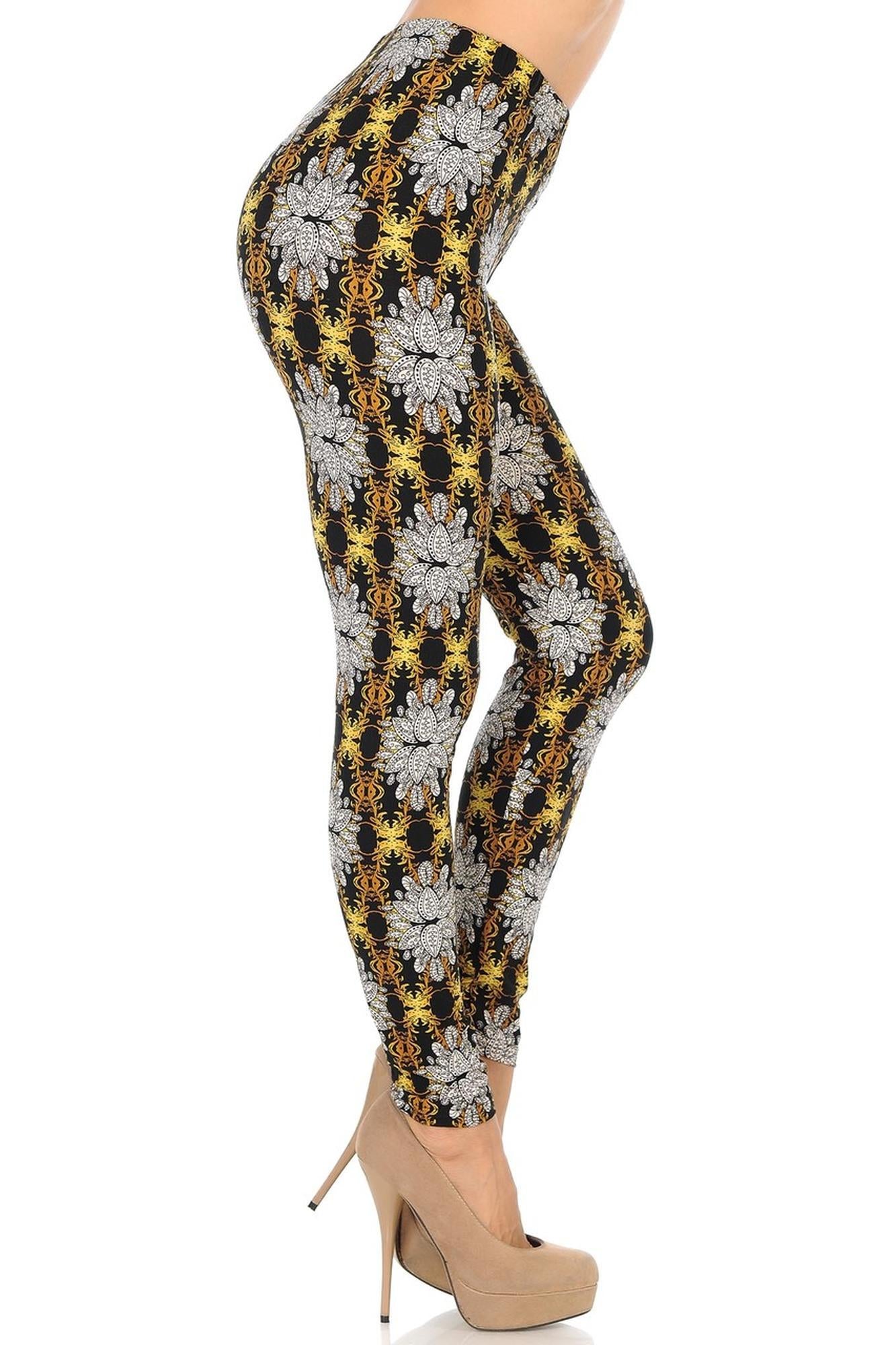 Wholesale Buttery Soft Elegant Emblem Leggings