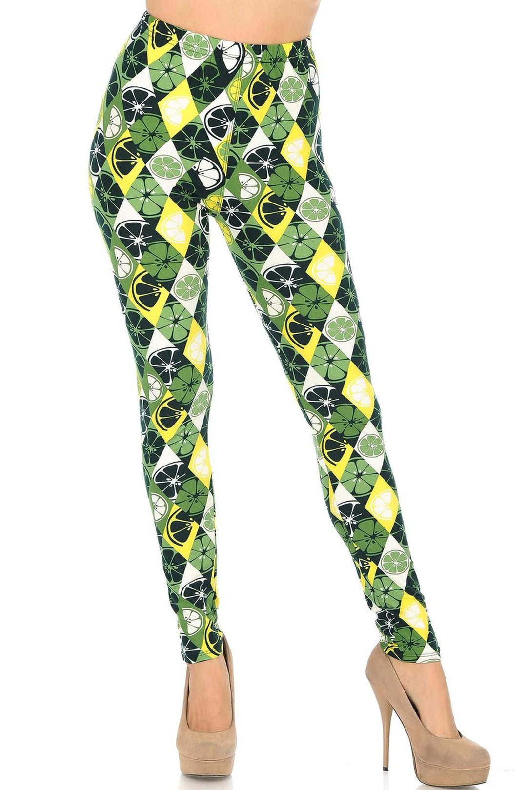 Wholesale Buttery Soft Luck of the Irish Lime Leggings