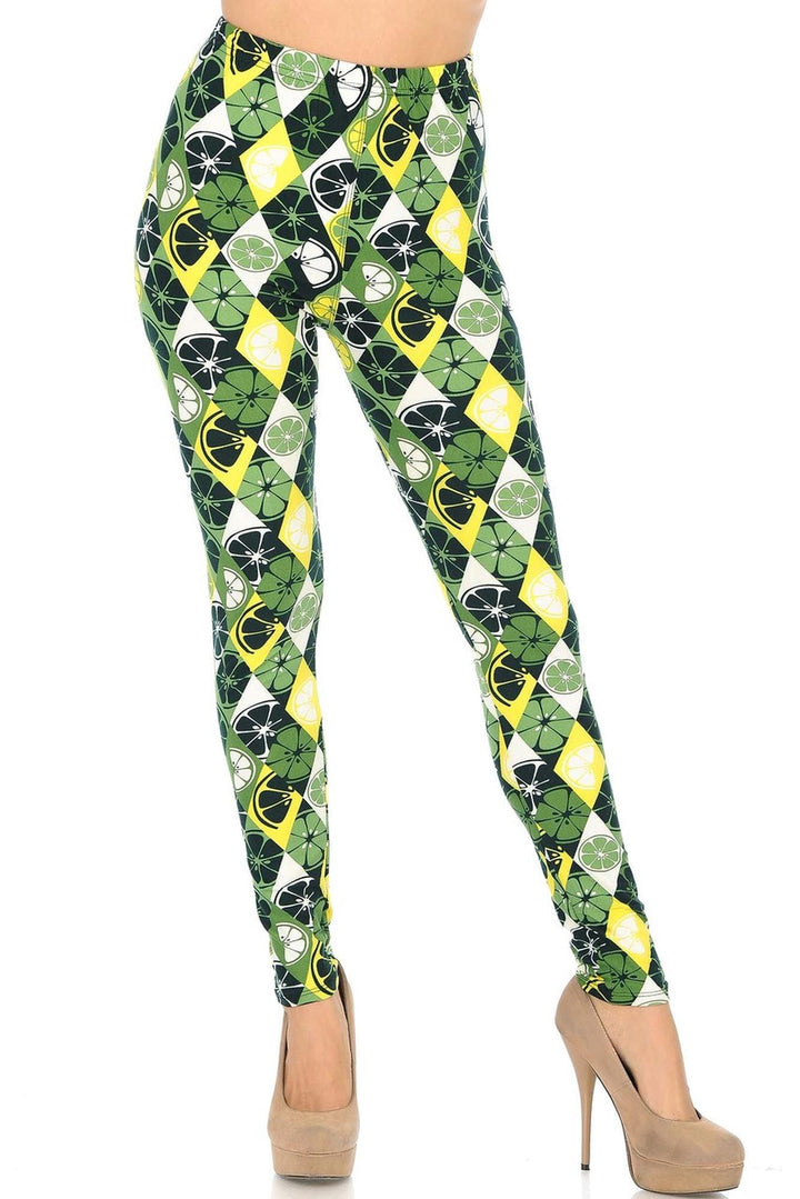 Wholesale Buttery Soft Luck of the Irish Lime Leggings