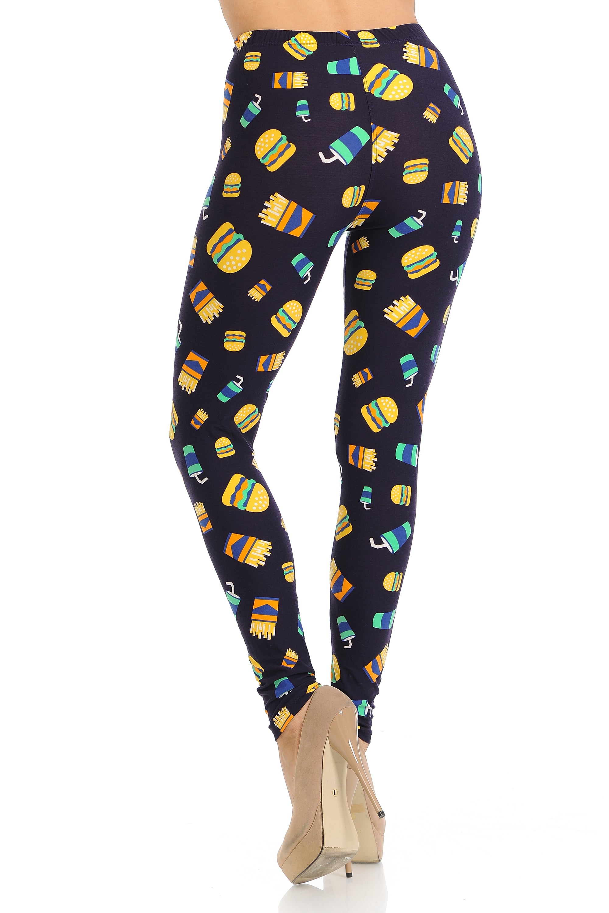 Wholesale Buttery Soft Fast Food Leggings