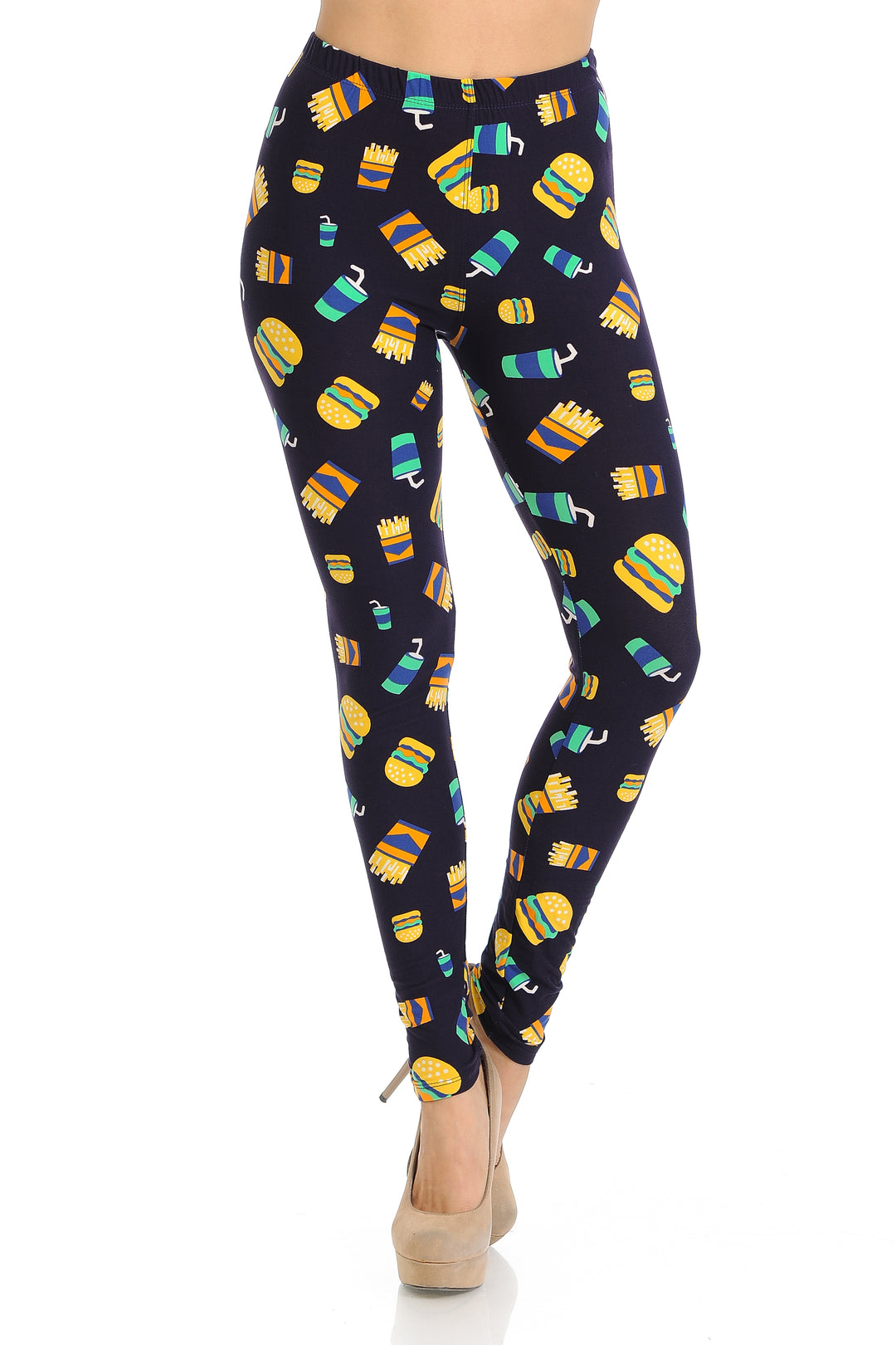 Wholesale Buttery Soft Fast Food Leggings