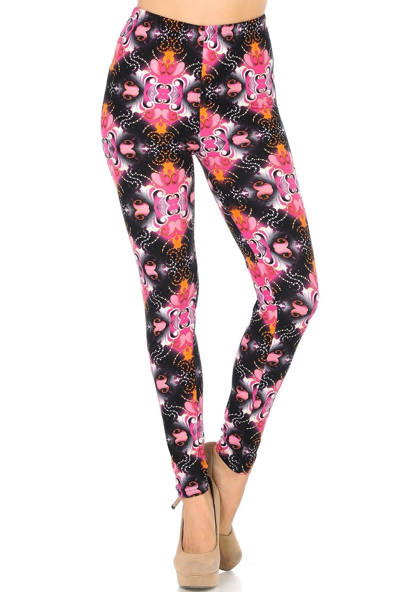 Wholesale Buttery Smooth Fuchsia Shangri-La Leggings
