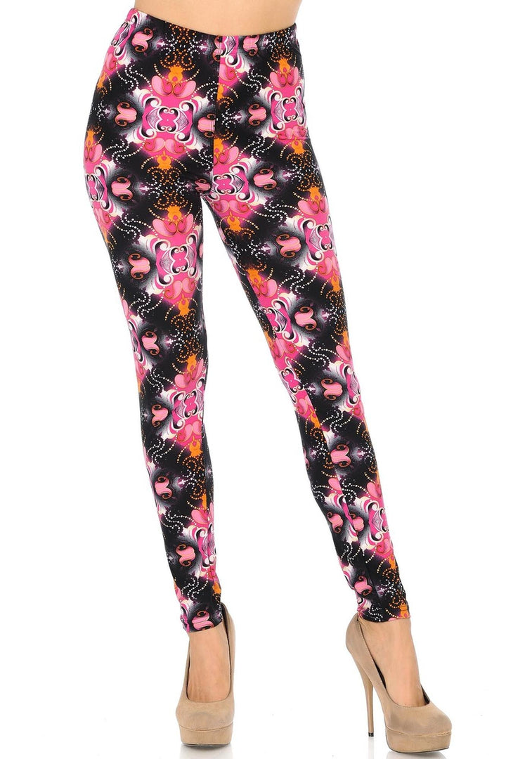 Wholesale Buttery Smooth Fuchsia Shangri-La Leggings