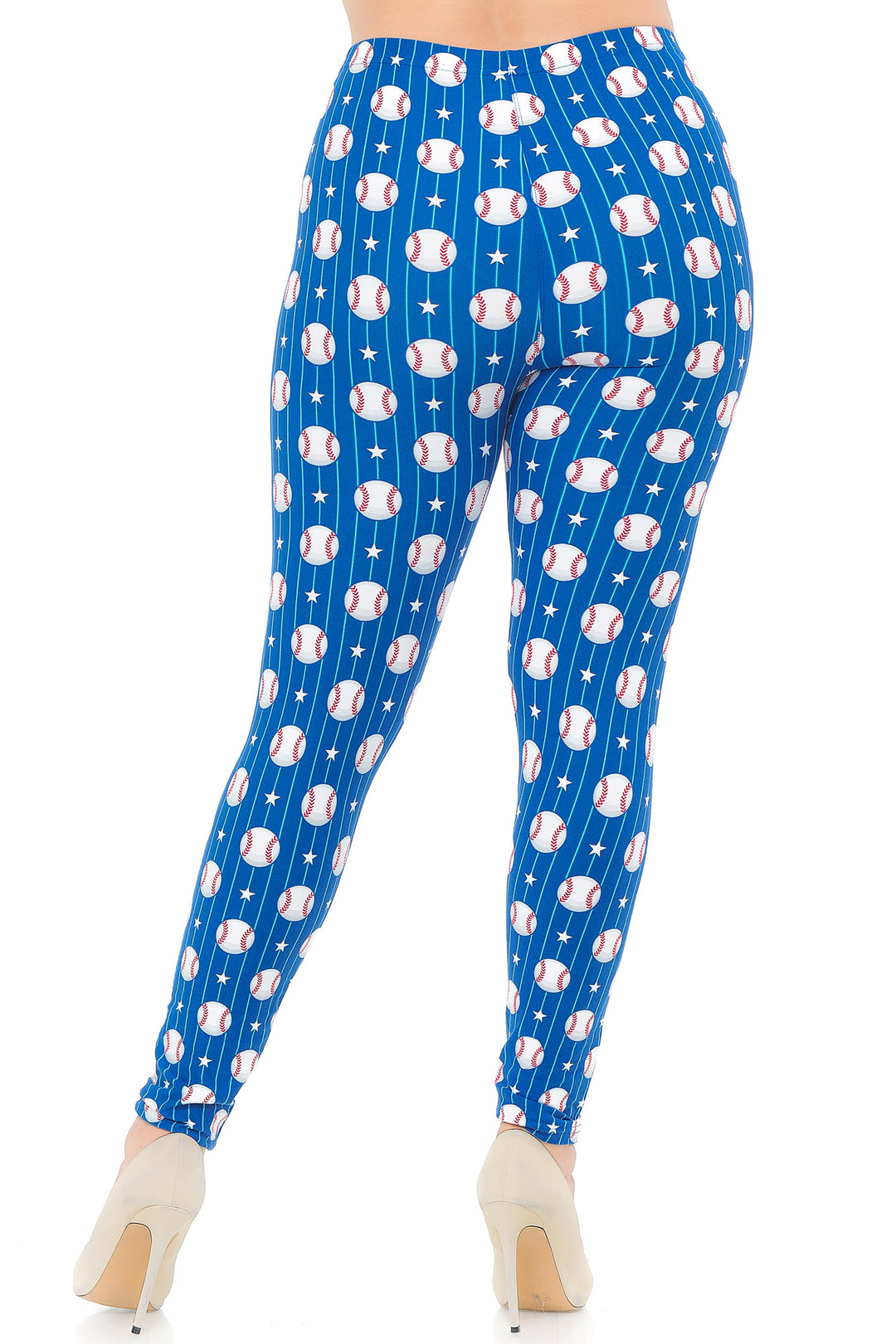 Wholesale Buttery Smooth Love of Baseball Plus Size Leggings