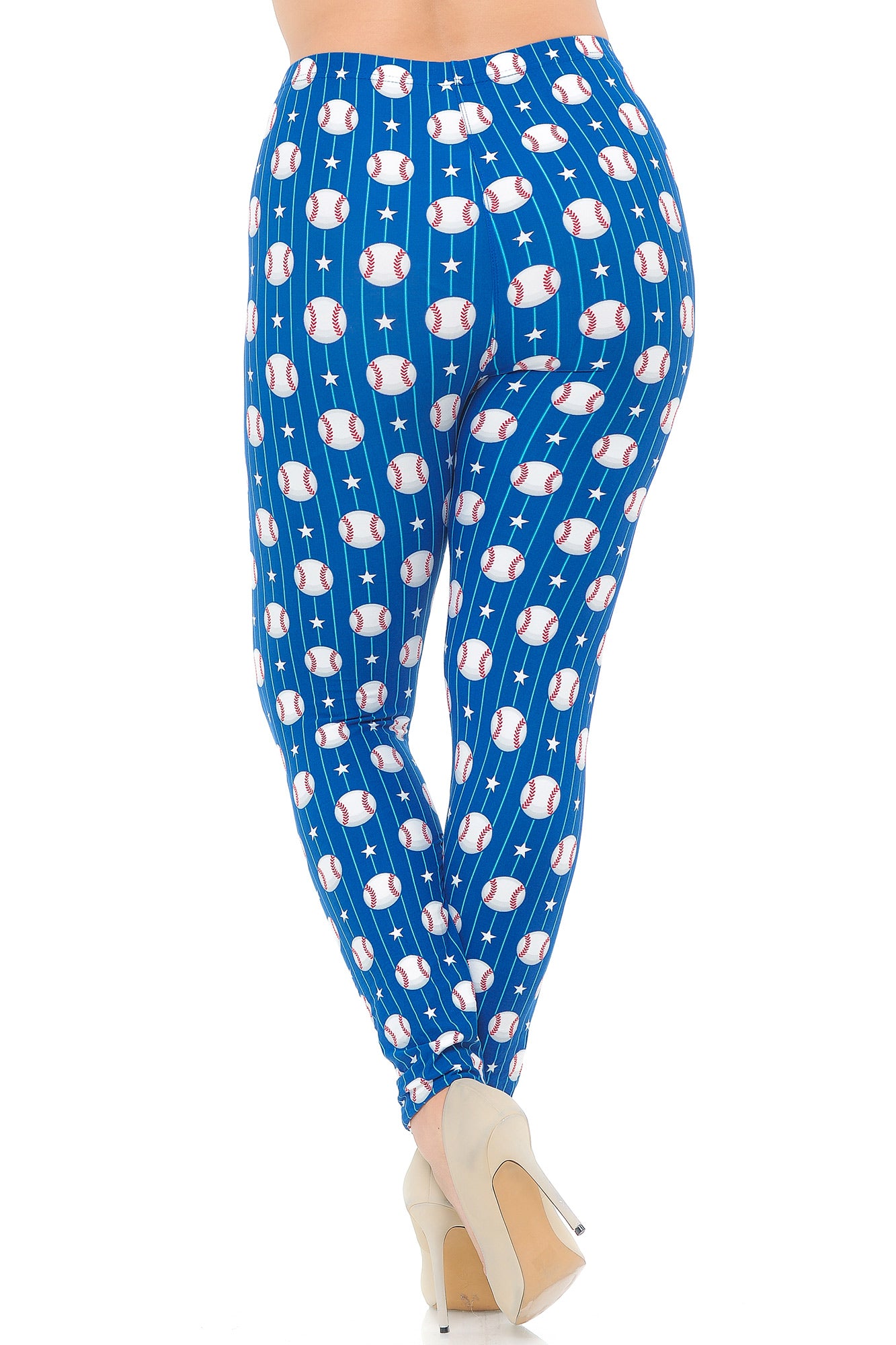 Wholesale Buttery Smooth Love of Baseball Plus Size Leggings