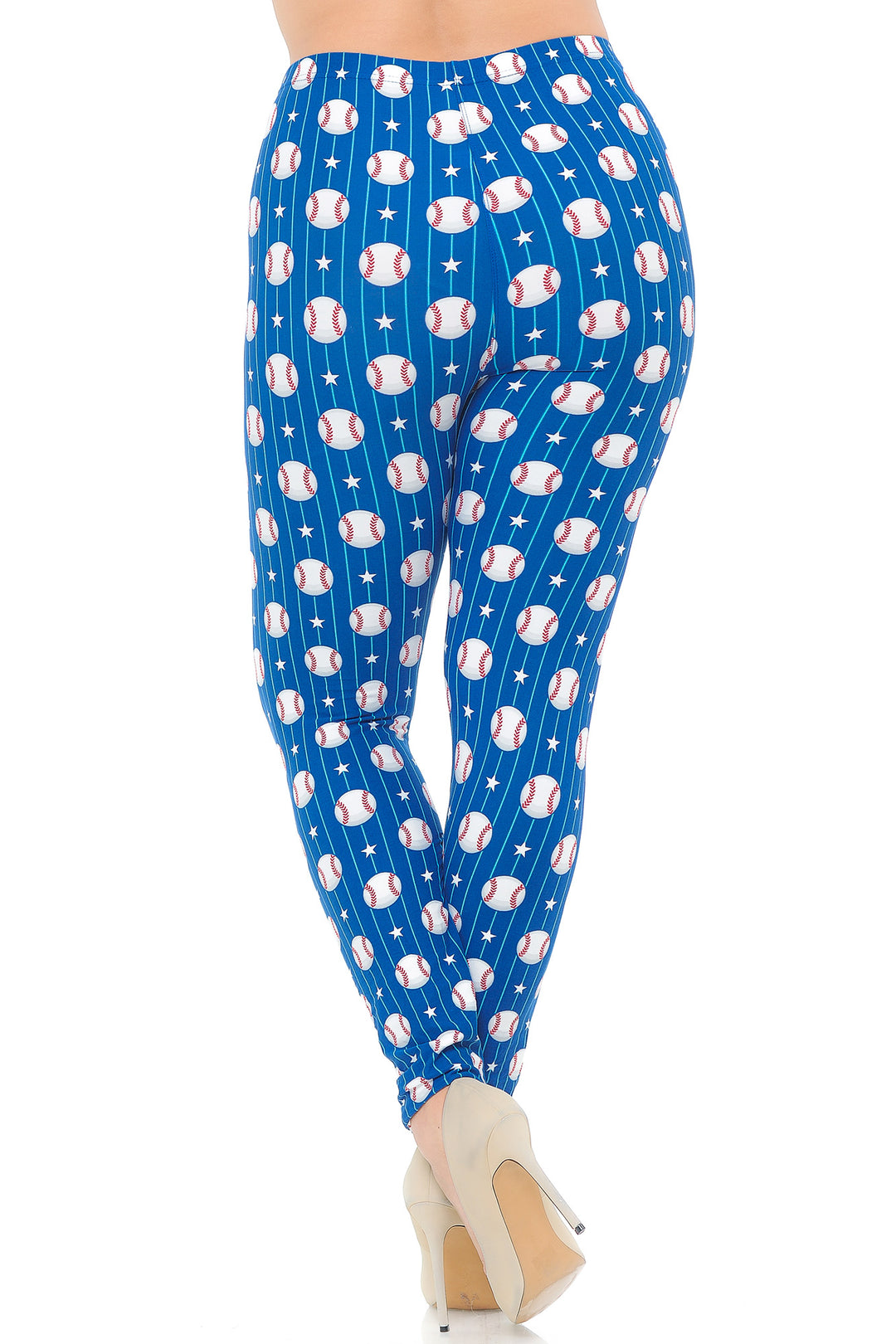 Wholesale Buttery Smooth Love of Baseball Plus Size Leggings