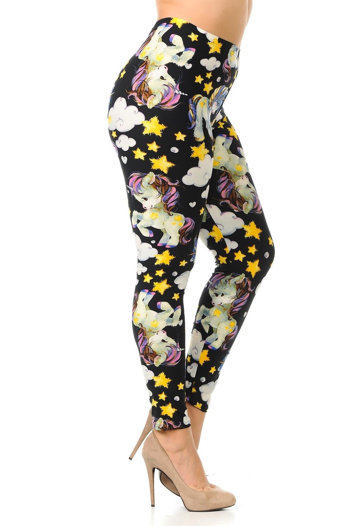 Wholesale Buttery Soft Cutie Pie Baby Unicorn Plus Size Leggings