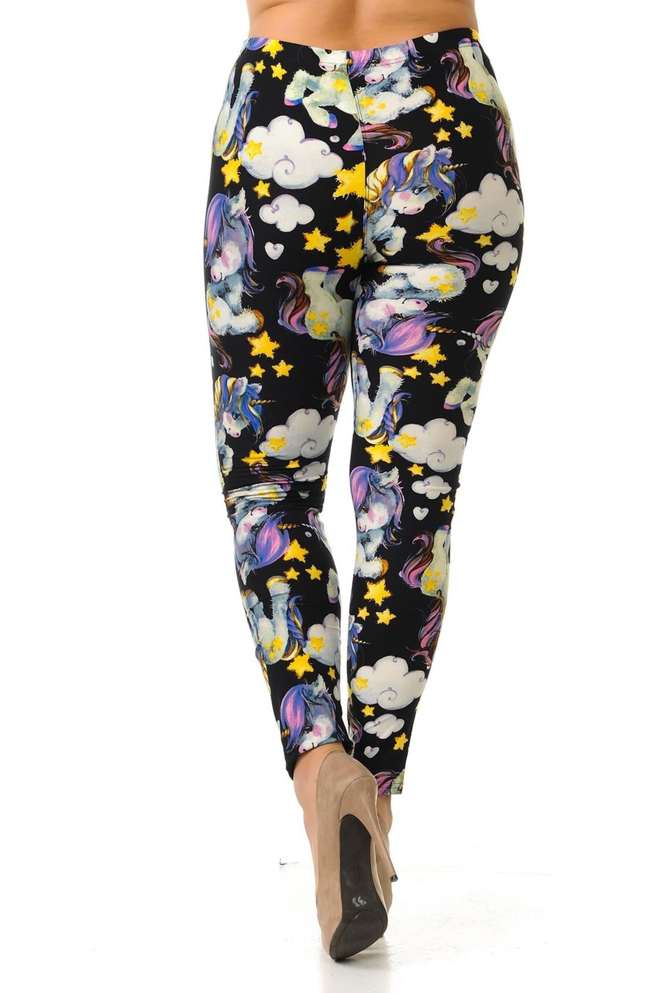 Wholesale Buttery Soft Cutie Pie Baby Unicorn Plus Size Leggings