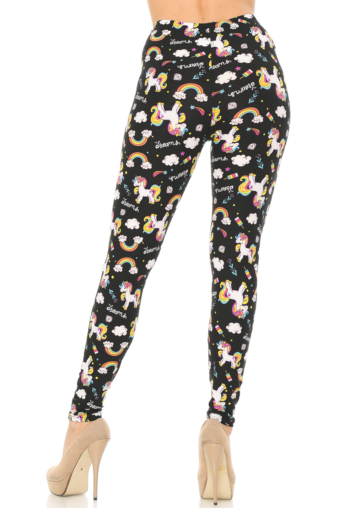 Wholesale Buttery Smooth Rainbow Unicorn Leggings
