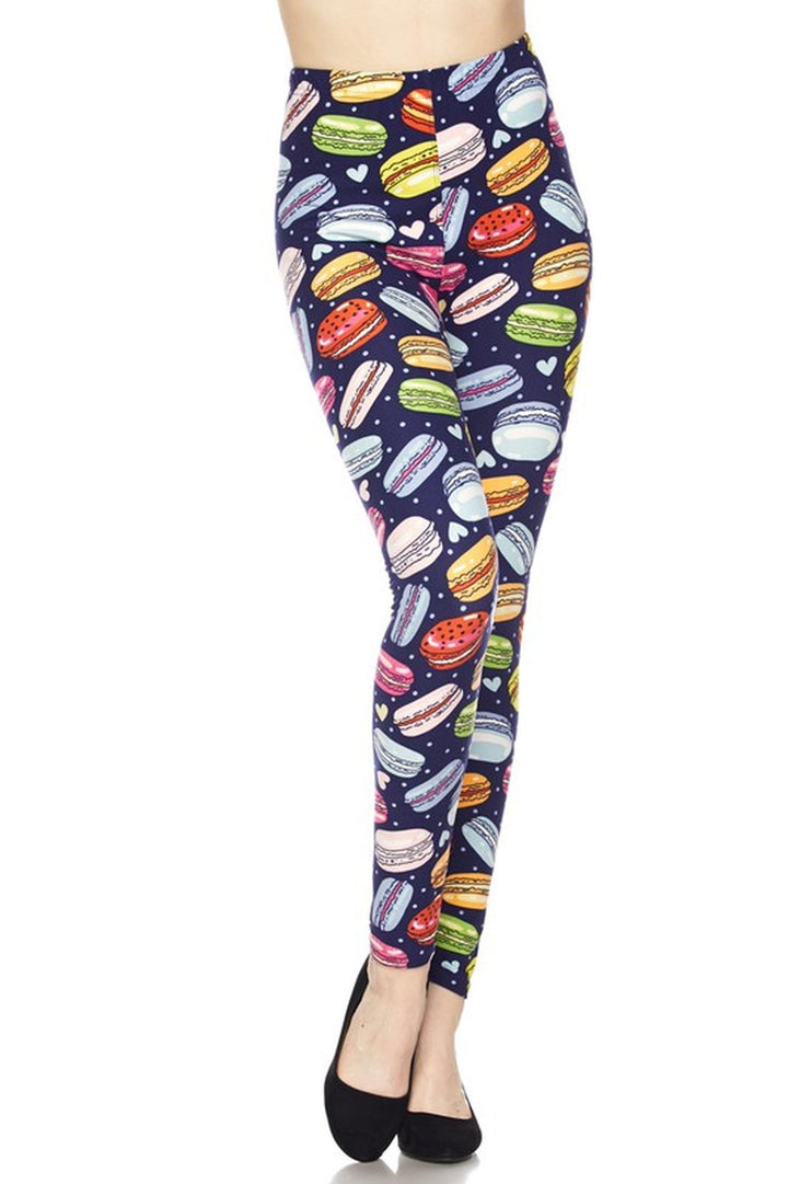 Wholesale Buttery Smooth Colorful Macaroons Leggings