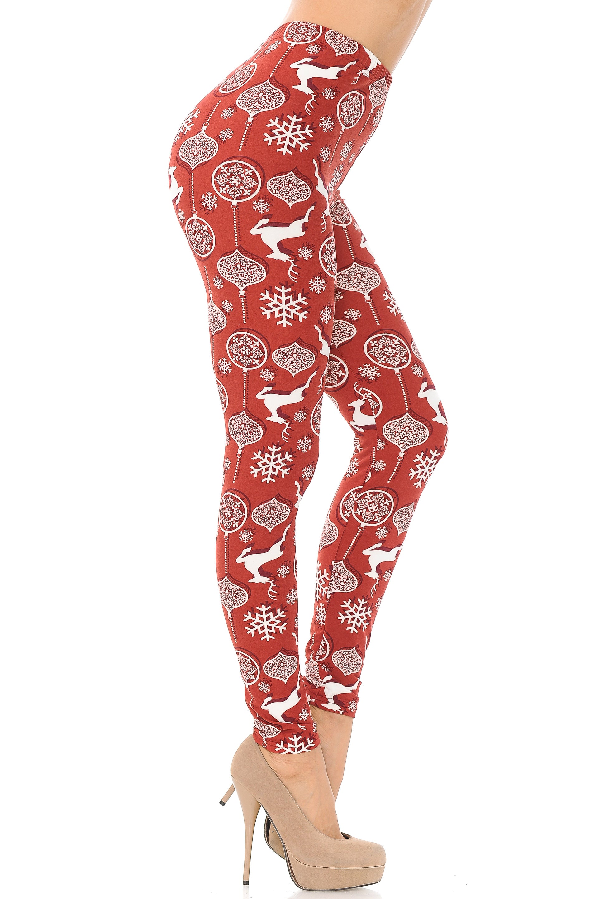 Wholesale Buttery Smooth Jumping Reindeer Leggings