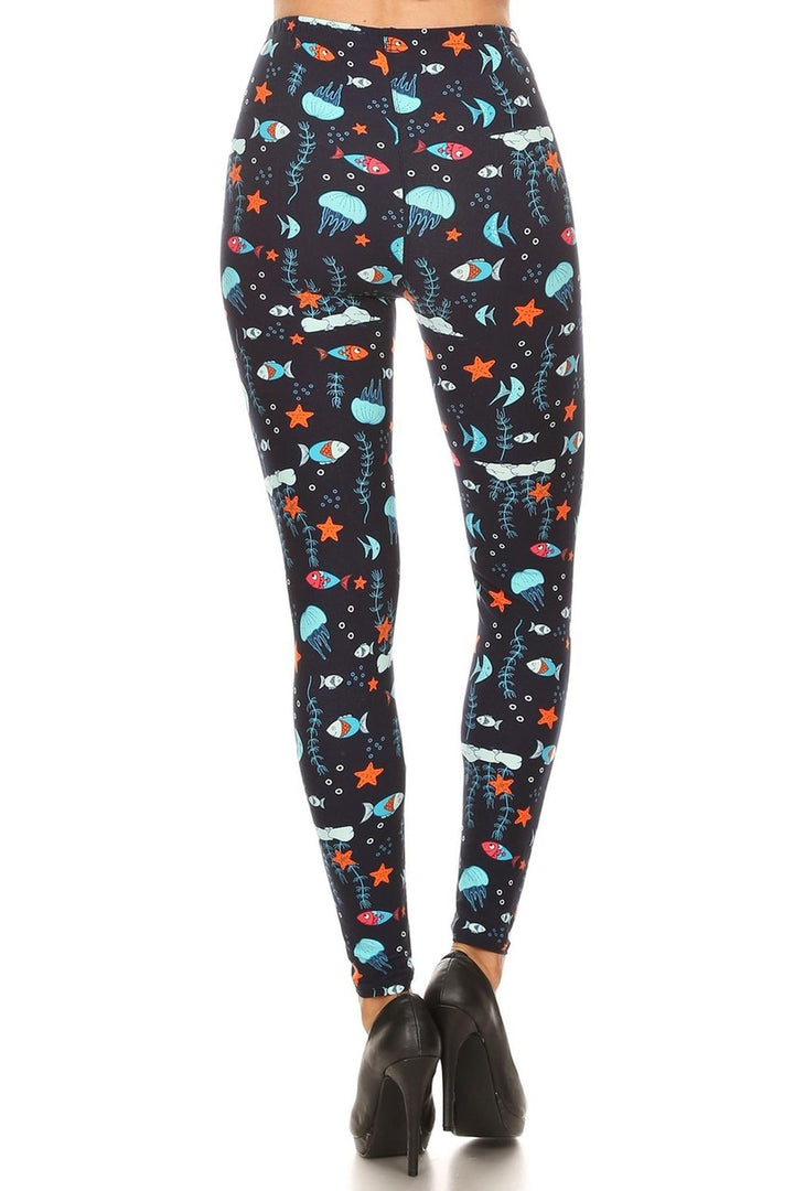 Wholesale Buttery Soft Oceans Alive Leggings