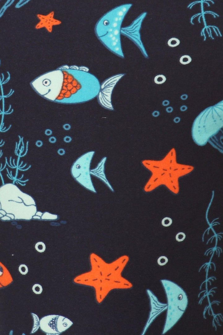 Wholesale Buttery Soft Oceans Alive Leggings