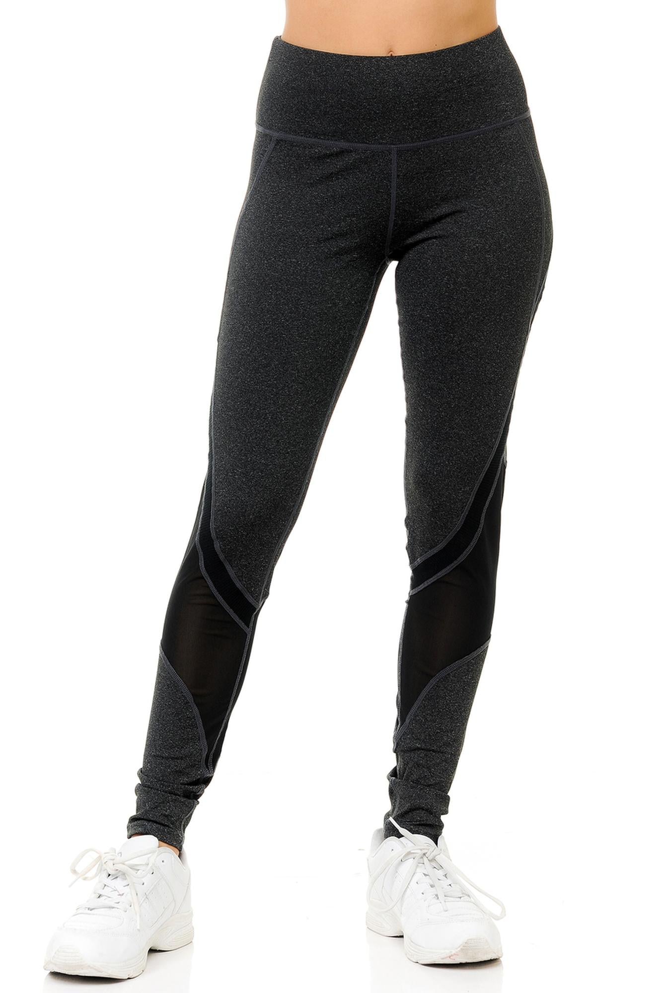Wholesale Premium Panel Mesh Sport Workout Leggings