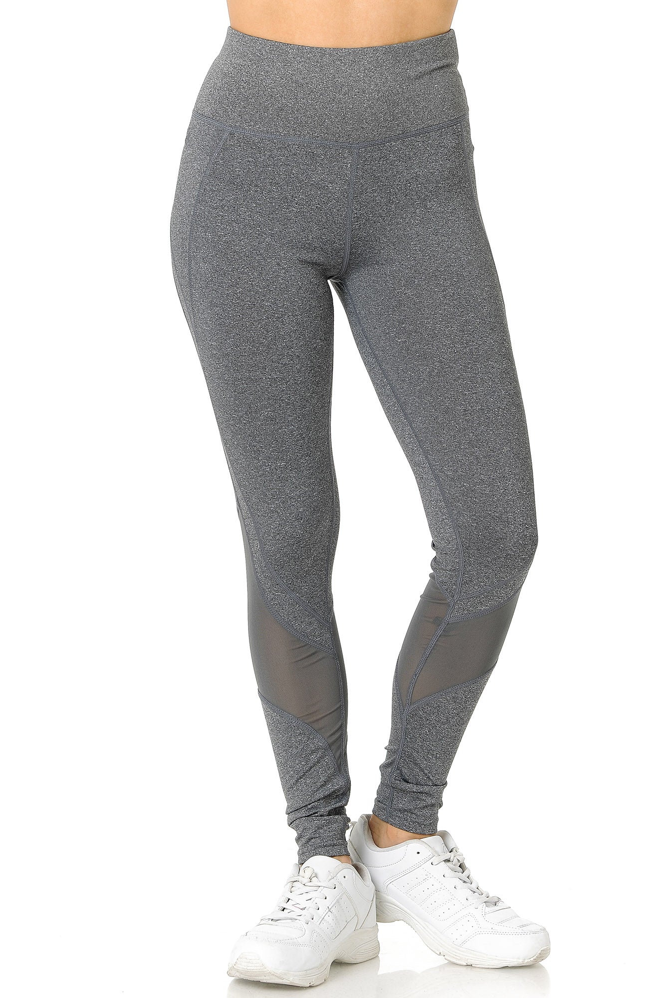 Wholesale Premium Panel Mesh Sport Workout Leggings