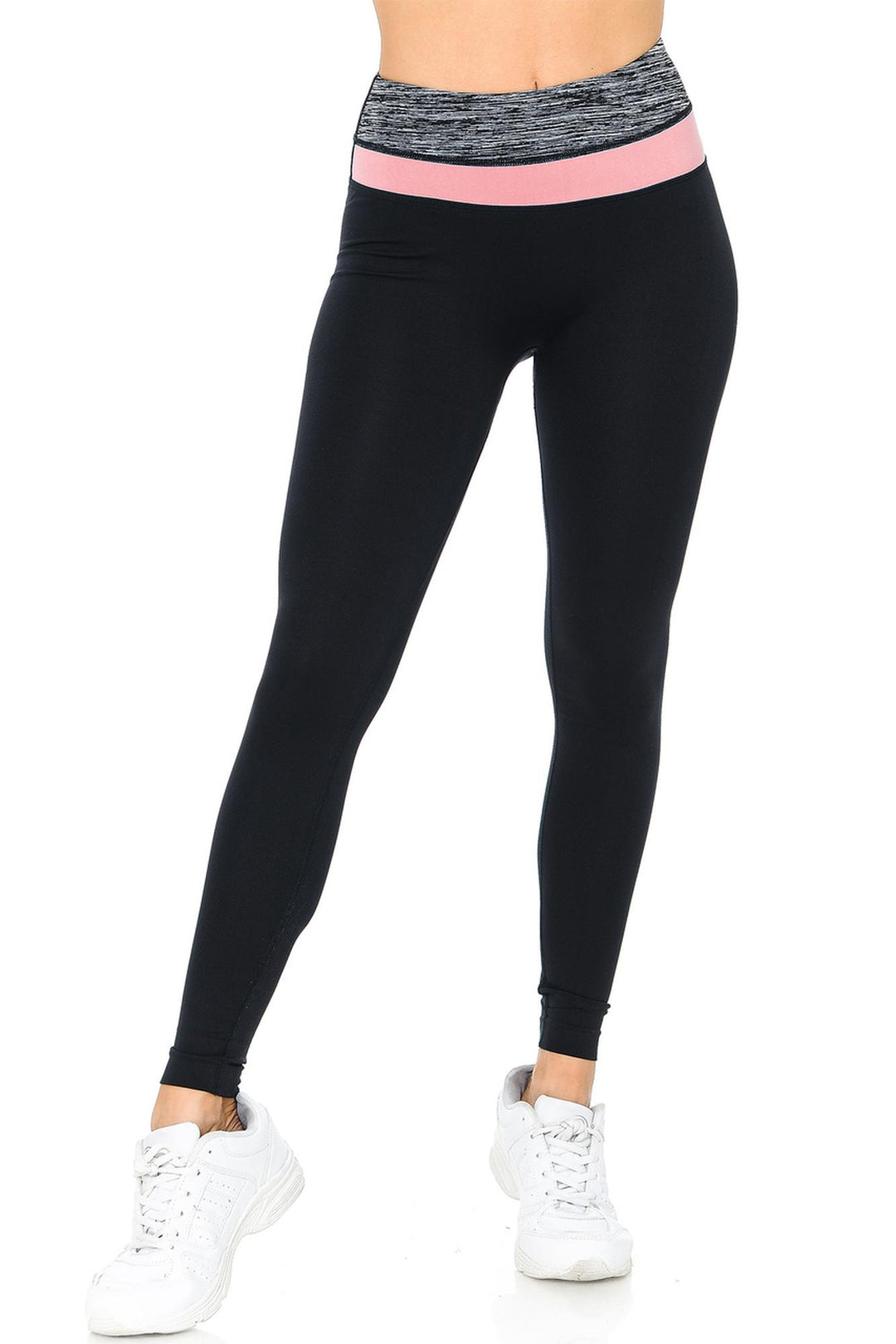 Wholesale Color Band Sport Ready Workout Leggings