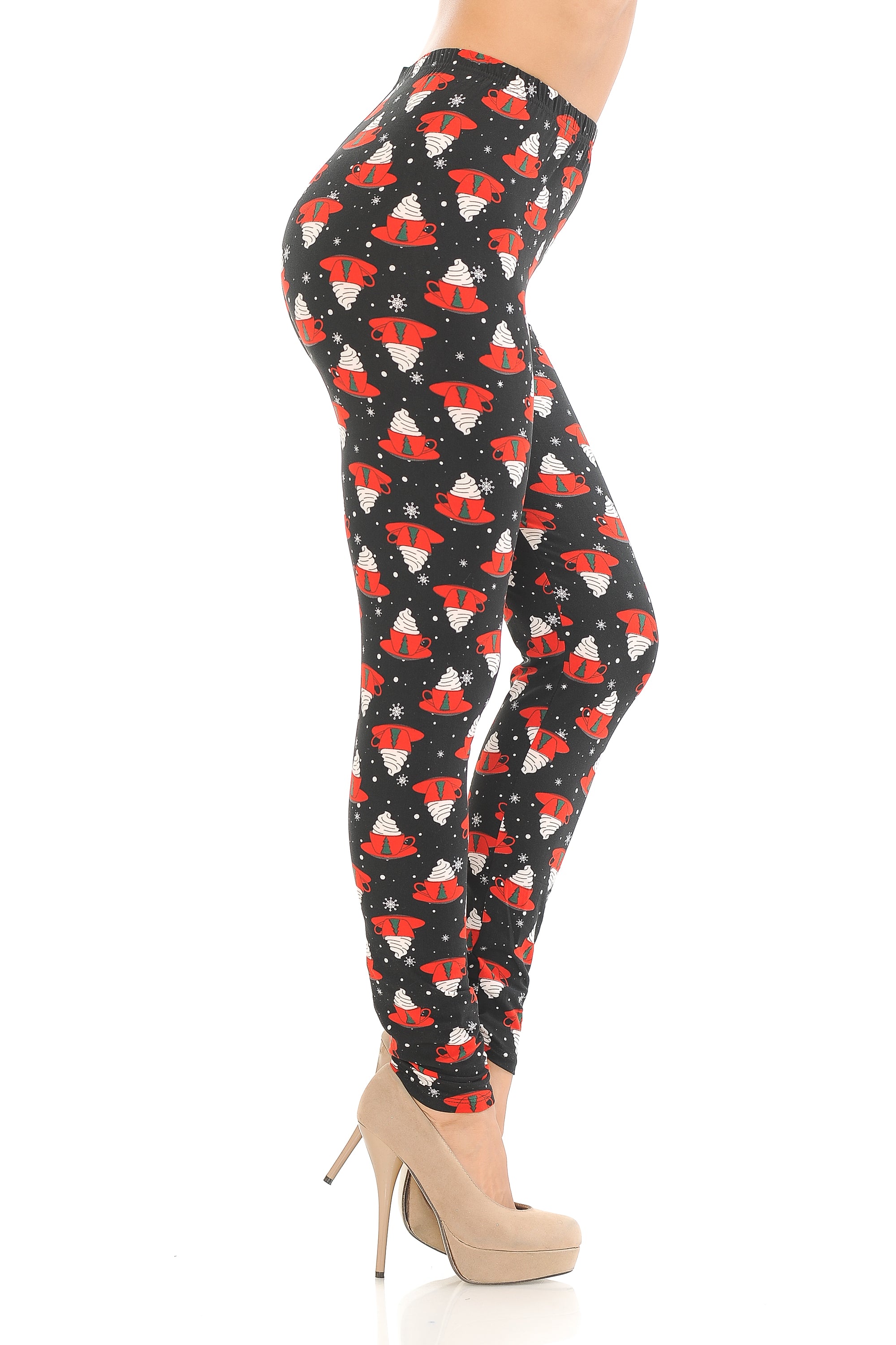 Wholesale Buttery Smooth Mocha Cappuccino Christmas Leggings