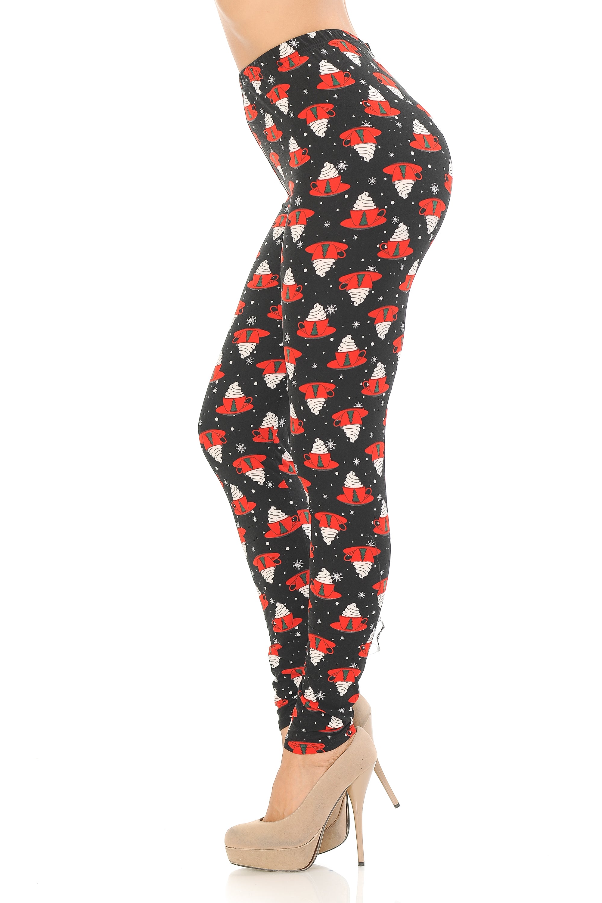 Wholesale Buttery Smooth Mocha Cappuccino Christmas Leggings