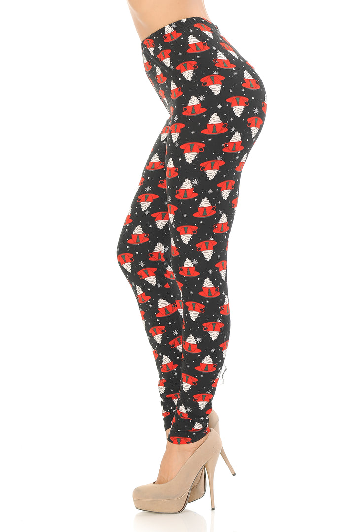 Wholesale Buttery Smooth Mocha Cappuccino Christmas Leggings