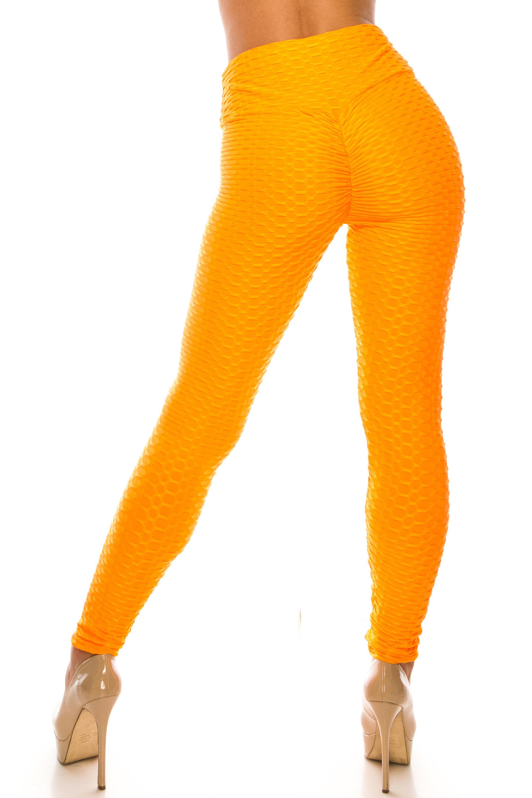 Wholesale Scrunch Butt Textured High Waisted Leggings