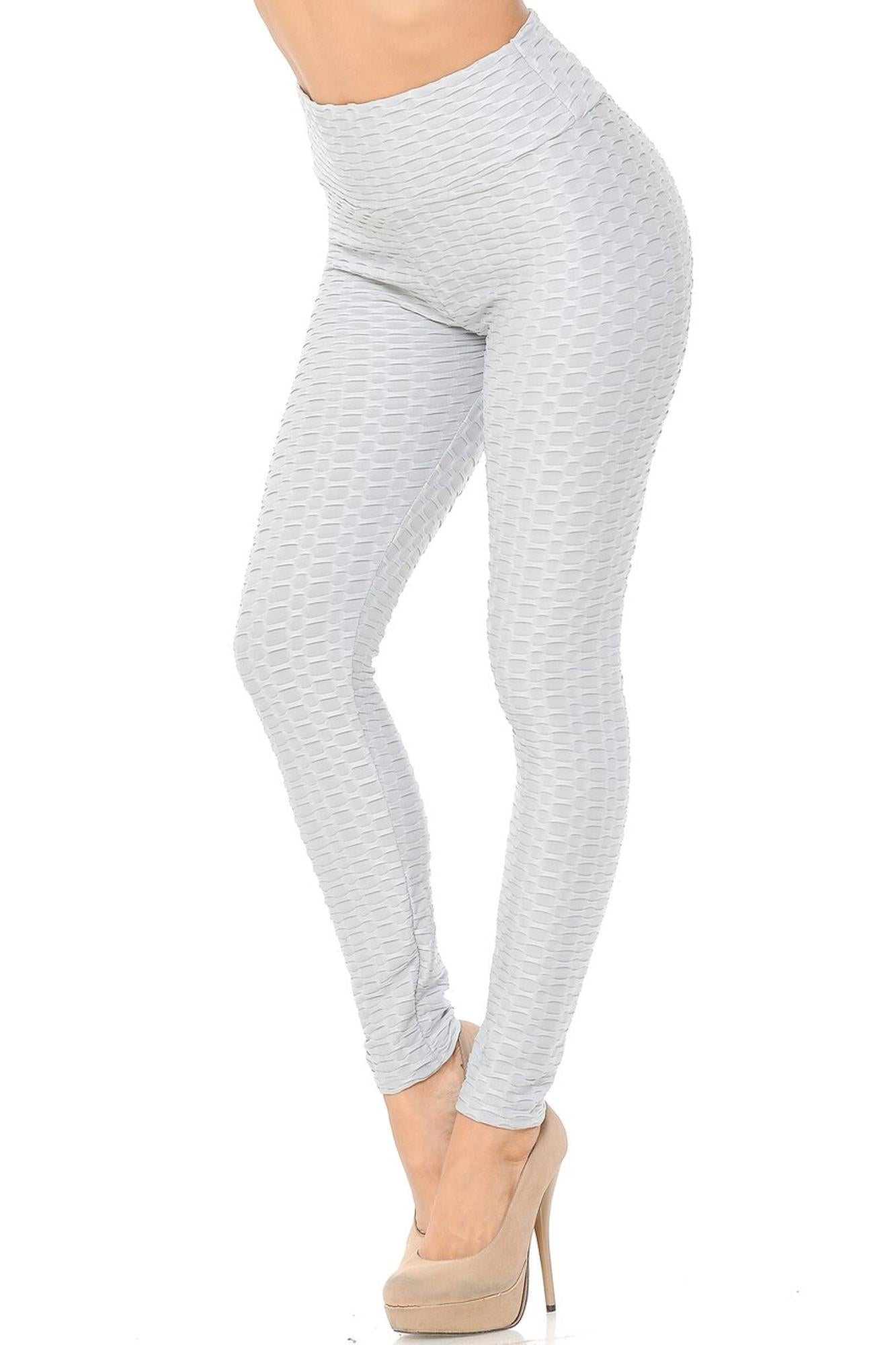 Wholesale Scrunch Butt Textured High Waisted Leggings