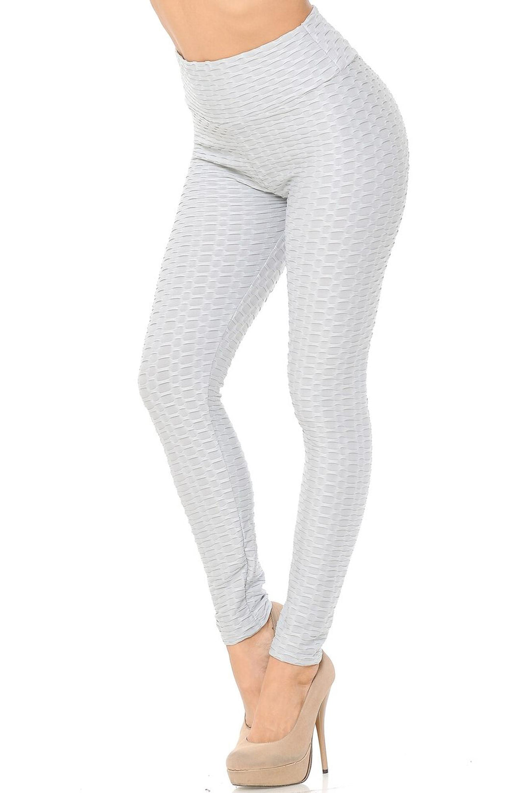 Wholesale Scrunch Butt Textured High Waisted Leggings