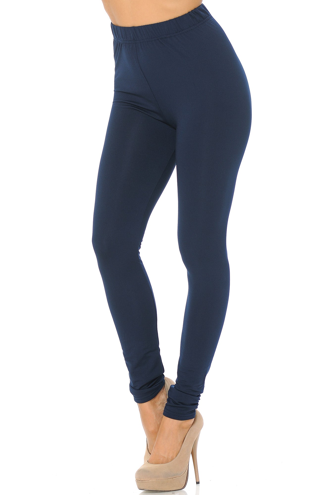 Wholesale Premium Fleece Lined Multi Size Solid Leggings - New Mix