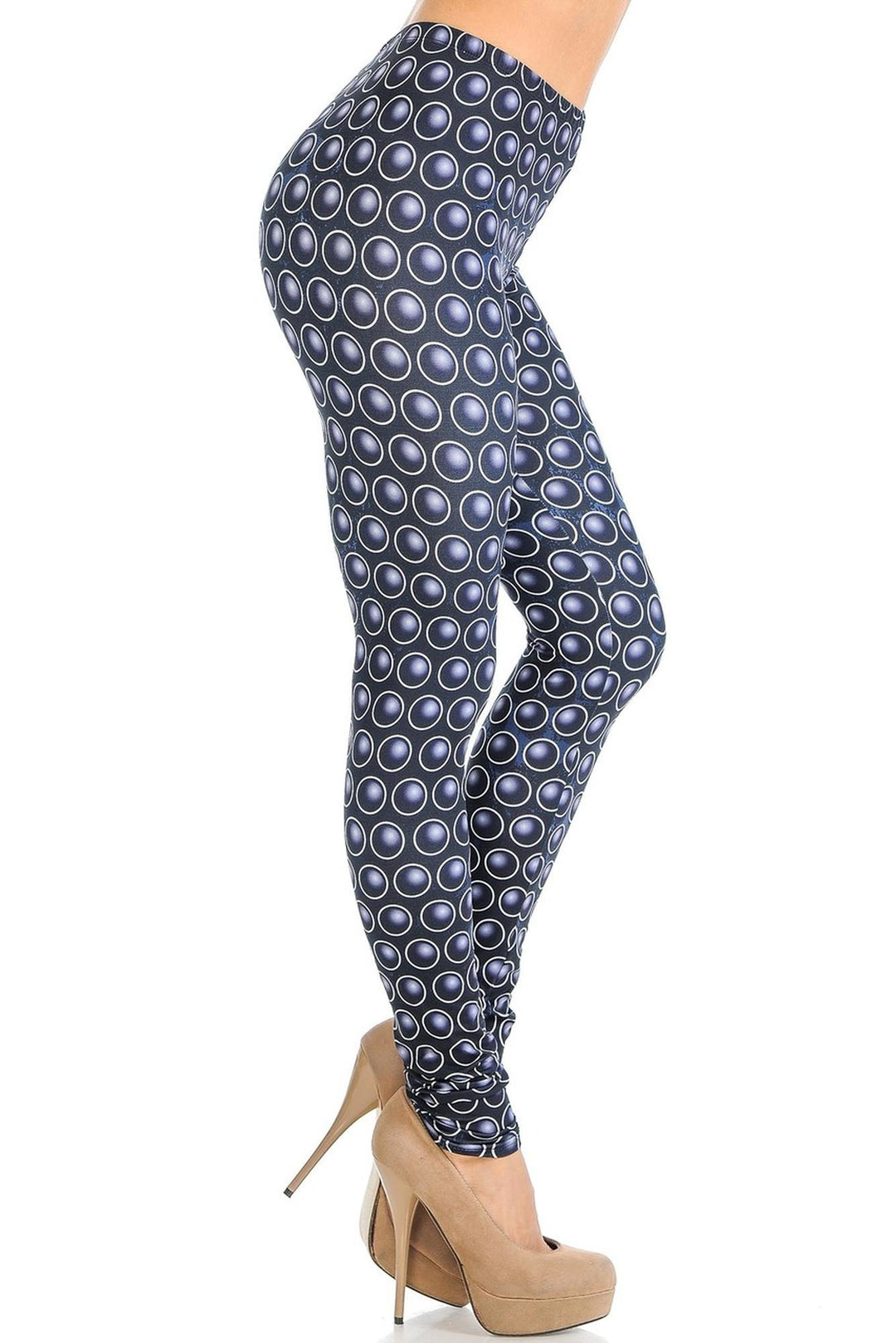 Wholesale Creamy Soft 3D Polka Dots Leggings