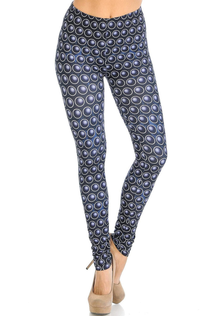 Wholesale Creamy Soft 3D Polka Dots Leggings